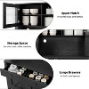 Kitchen Pantry Cabinet with Microwave Stand, Freestanding Hutch Cabinet with Buffet Cupboard, Tall Storage Cabinets with Adjustable Shelves - 4 of 4
