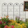 Maggift Patio Decorative Screens, Elegant Vine Pattern Yard Fencing, Pet-Safe Decorative Fence for Yard, Patio, Black, 19.7"*19.7"*86.7" - 3 of 4