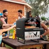 Tangkula Outdoor 16" Wood Fired Pizza Oven 2-Layer Pizza Maker with Square Stone - 3 of 4