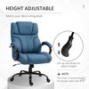 TiramisuBest 500lbs Big & Tall Office Chair, Wide Seat, Adjustable Height, Blue Linen, Tilt Function - 4 of 4