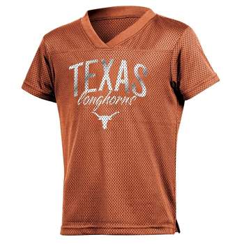NCAA Texas Longhorns Girls' Mesh T-Shirt Jersey