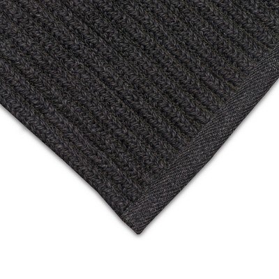 Charcoal Braided 5' x 7' Handmade Synthetic Reversible Rug