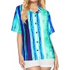 HAPPY BAY Women's Button Down Blouses Short Sleeve Vacation Tops Casual Summer Hawaiian Beach Holidays Outdoor Funky Shirt for Womens - 3 of 4