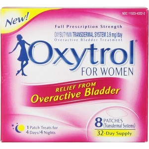 Oxytrol For Woman Relief from Overactive Bladder Patches, 8 Count - 1 of 4