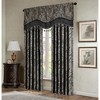 Classic Luxurious Paisley Motif Jacquard Weave Window Valance, Solid Faux Silk Flat Piping Detailed Valance for All Seasons - 2 of 4