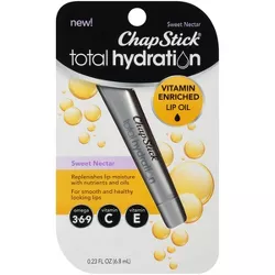 Chapstick Total Hydration Vitamin Enriched Lip Oil - Sweet Nectar Flavor - .23 fl oz