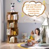 Aheaplus 4-tier Rotating Bookshelf Tower Revolving Corner Bookcase - 4 of 4