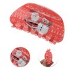 Unique Bargains Christmas Hair Clips Snowman for Christmas 3.35"x1.77"x1.77" Red White 1 Pc - 3 of 4
