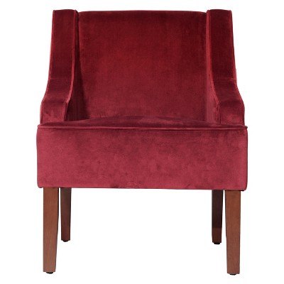 Velvet Swoop Armchair - HomePop