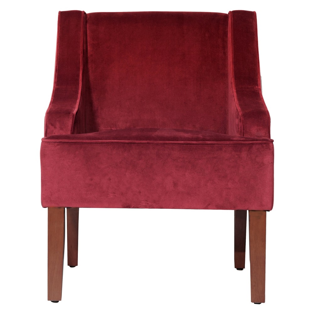 Velvet Swoop Arm Chair - Berry was $229.99 now $172.49 (25.0% off)