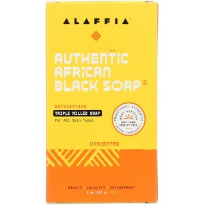 Alaffia Soap Authentic African Black Unscented - Case of 4 - 8 OZ - 1 of 1