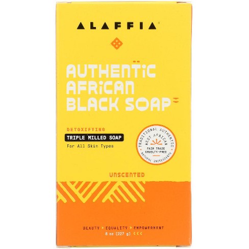 Alaffia Soap Authentic African Black Unscented - Case of 4 - 8 OZ - image 1 of 1