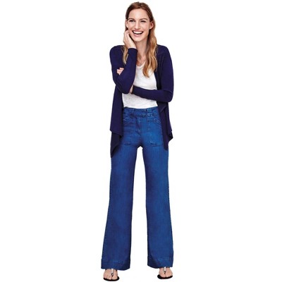 ellos Plus Size High-Waist Wide Leg Jeans