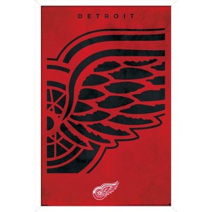 Trends International NHL Detroit Red Wings - Logo 25 Framed Wall Poster Prints - 1 of 4