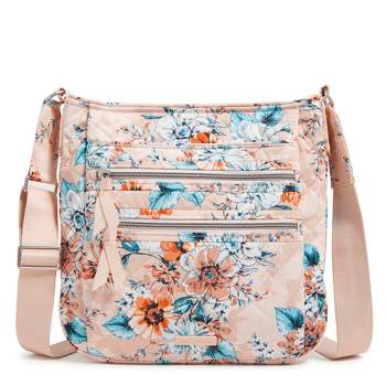 Vera Bradley Women's Performance Twill Convertible Small Backpack Peach  Blossom Bouquet : Target