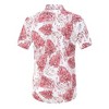 BLUEMING Men's Hawaiian Shirt Short Sleeve Floral Button Down Shirts Hot Holiday Beach Shirts - 3 of 4