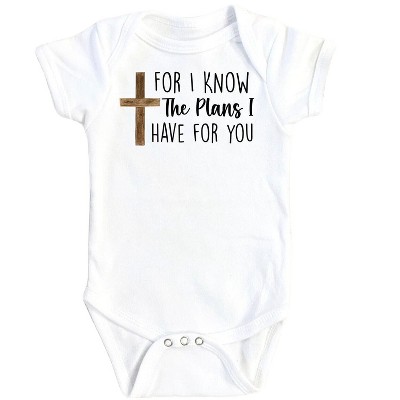 Religious Gods Plans - Baby Boy Girl Clothes Infant Onesie® Funny Cute Newborn GS1