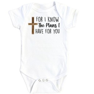Religious Gods Plans - Baby Boy Girl Clothes Infant Onesie® Funny Cute Newborn GS1 - 1 of 1