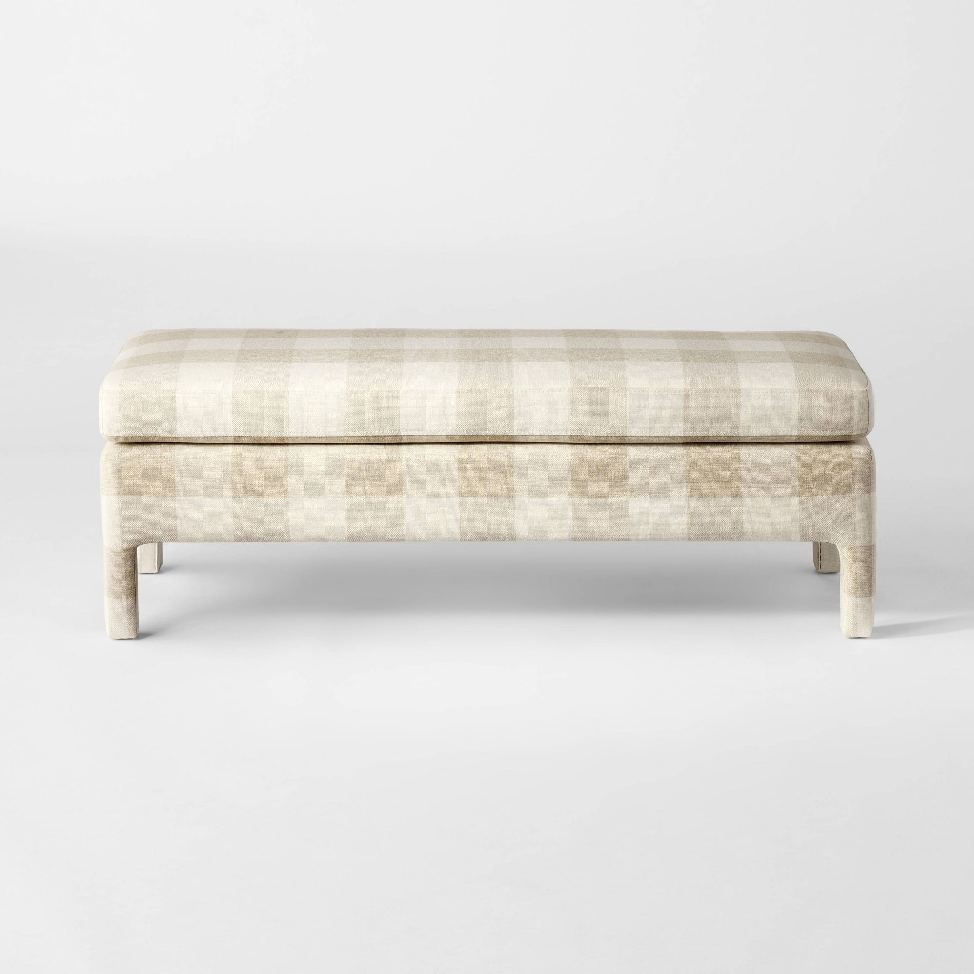 Bellfield Fully Upholstered Bench Checkered - Threshold™ designed with Studio McGee