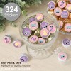 Big Dot of Happiness Two Cool - Girl - Pastel 2nd Birthday Party Party Small Round Candy Stickers - Party Favor Labels - 324 Count - 2 of 4