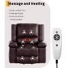 Power Lift Recliner Chair with Heat & Massage, PU Leather Electric Lift Recliner for Elderly, Adjustable Back & Leg Rest - 3 of 4