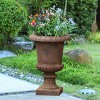 LuxenHome Rustic Brown MgO Indoor/Outdoor Urn Planter, 21.3" H - 3 of 4