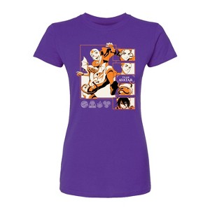 Women's - Avatar: The Last Airbender - Team Avatar Fitted Graphic T-Shirt - 1 of 2