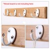 Unique Bargains Zinc Alloy Wall Mounted Rust Resistant Towel Coat Hook 8 Pcs - 2 of 3