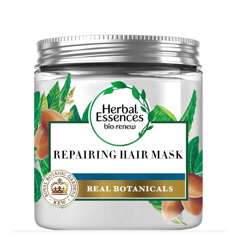 Herbal Essences bio:renew Sulfate Free Repairing Hair Mask with Argan Oil &#38; Aloe - 8 fl oz, 1 of 13