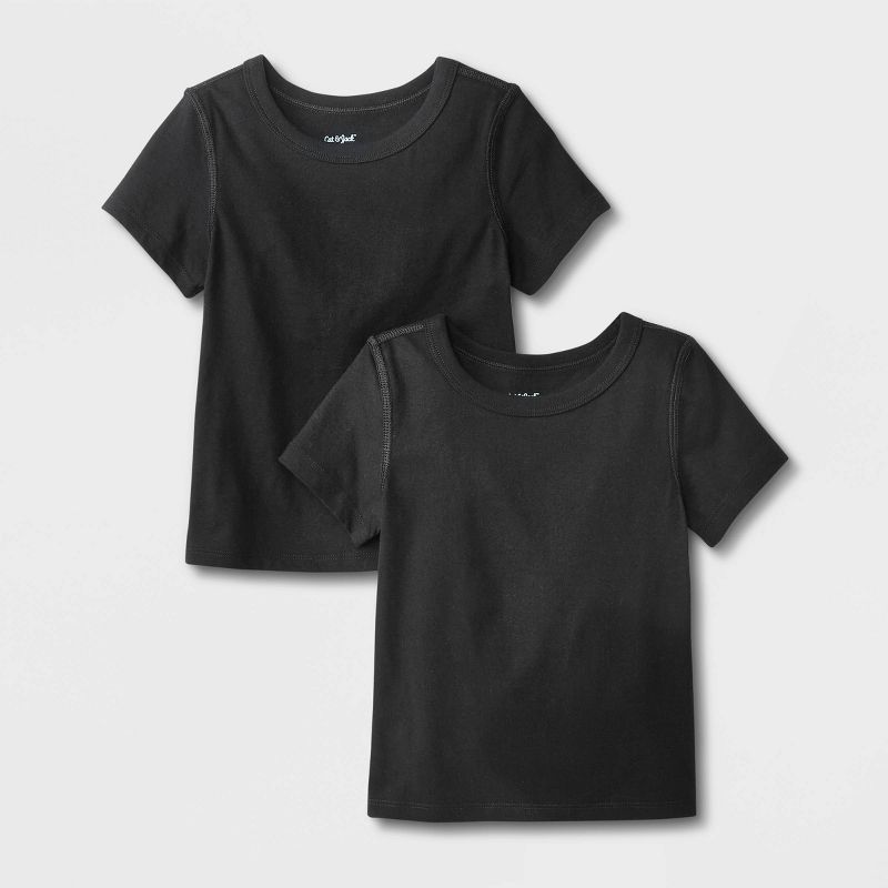 Toddler Kids' Adaptive Short Sleeve 2pk T-Shirt - Cat & Jack™, 1 of 5