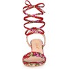 Allegra K Women's Block Heel Lace Up Heel Sandals - 2 of 4