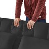 TiranisuBest Grey 3-in-1 Sectional Sofa Bed with Pull-Out Function, Adjustable Backrest, and Side Pocket, Ideal for Compact Spaces - 4 of 4