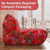 SYFERLORY Armless 3-Seat Togo THREE Seater Large Bean Bag Sofa - 4 of 4