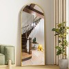 Beautyolove Full Length Mirror 70" x 26" Arched Floor Mirror Wall Hanging Mounted Mirrors Full Body Mirrors, Gold - 3 of 4