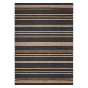 Modern Washable Living Room Rugs, Non Slip Stripped Lines Print Bedroom Carpet, Indoor Stain Resistant Floor Rugs for Dining Room Office - 1 of 4