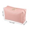 Unique Bargains Women Travel Cosmetic Bag Waterproof PU Leather Case Makeup Bag 1 Pc - image 4 of 4