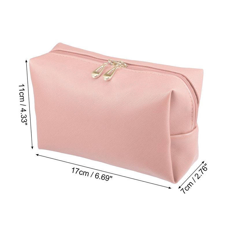 Unique Bargains Women Travel Cosmetic Bag Waterproof PU Leather Case Makeup Bag 1 Pc, 4 of 7