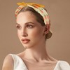Unique Bargains Girl's Elegant Flower Headbands 6.30"x4.72"x2.05" Orange Yellow 1 Pc - 2 of 3