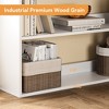 Garvee 71''Corner Bookcase, 6-Tiers Bookshelf, L-Shaped Corner Shelf Display Rack Storage for Living Room Home Office(White) - 4 of 4