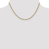 Black Bow Jewelry 2.8mm 14k Yellow Gold Hollow Rope Chain Necklace - 2 of 4