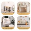 PAGED Cow-Shaped Footrest Ottoman Modern Coffee Table Side Table, Accent Vanity Stool Chair for Living Room, Bedroom, Balcony - 2 of 4