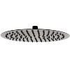 ALFI Matte Black Stainless Steel 12 Inches Round Ultra-Thin Rain Shower Head - 3 of 4