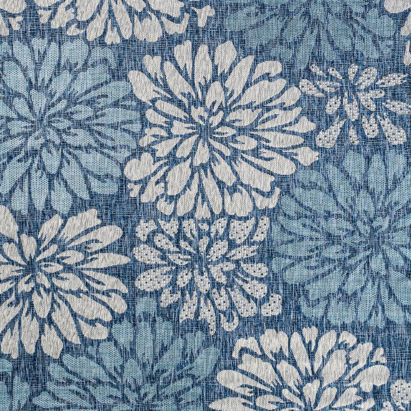 Zinnia Modern Floral Textured Weave Indoor/Outdoor Area Rug - JONATHAN Y, 2 of 12