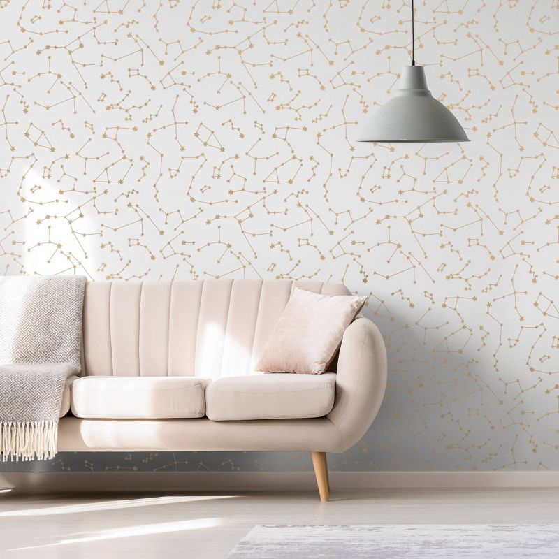 Tempaper Constellations Frost Self-Adhesive Removable Wallpaper, 3 of 5