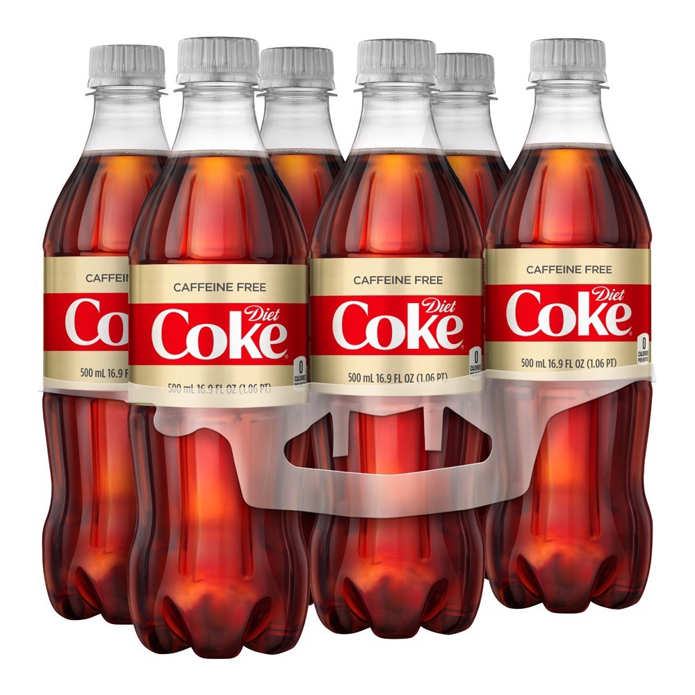 UPC 049000025422 product image for Diet Coke Caffeine Free - 6pk/16.9 fl oz Bottles | upcitemdb.com