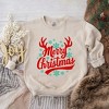 Simply Sage Market Women's Graphic Sweatshirt Merry Christmas Antlers - image 3 of 4