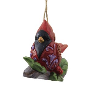 Jim Shore 2.75 In Cardinal On Branch Ornament Heartwood Creek Tree Ornaments - 1 of 3