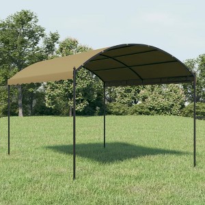 vidaXL Gazebo 13.1'x9.8'x8.5' Taupe 0.6 oz/ftÂ² - 1 of 4