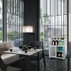 NixBex Multifunctional Floor Bathroom Cabinet,Bamboo Storage Cabinet with Louvered Door&Open Shleves for Bedroom,Living Room&Kitchen - 2 of 4