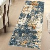 Washable Modern Abstract Rug - Non-Slip Stain Resistant Low Pile Carpet for Living Room Dining Room Bedroom - 2 of 4